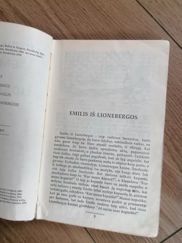 Emilis iš Lionebergos - Astrid Lindgren, knyga 4