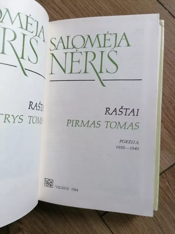 Salomėja Nėris Raštai I tomas - Salomėja Nėris, knyga 3