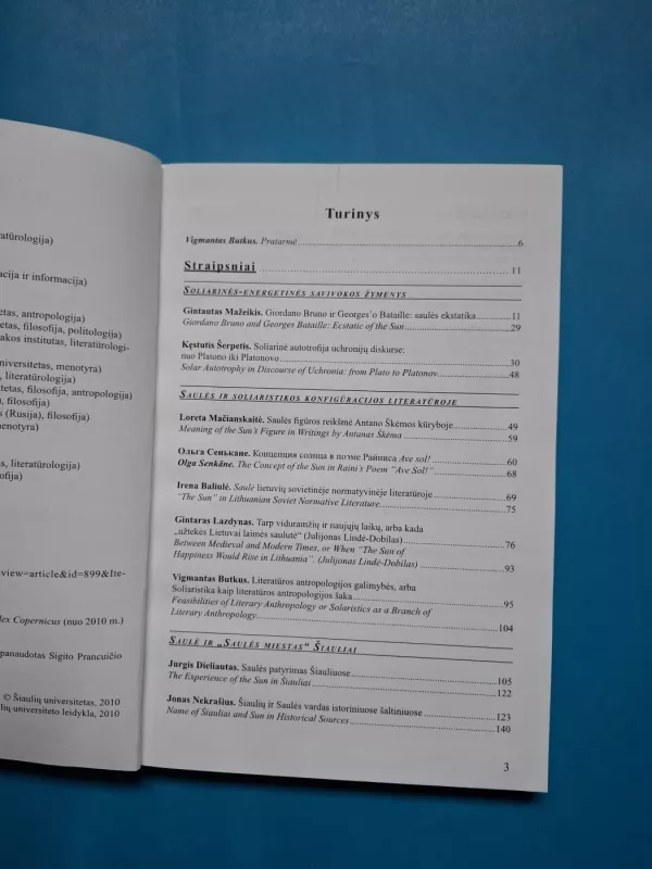 Humanitatis, 2010 m. Nr.10 / Saulė pasaulio kultūrose - Autorių Kolektyvas, knyga 4