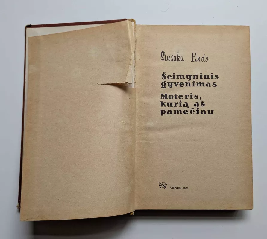 Šeimyninis gyvenimas Moteris,kurią aš pamečiau - Endo Siusaku, knyga 4