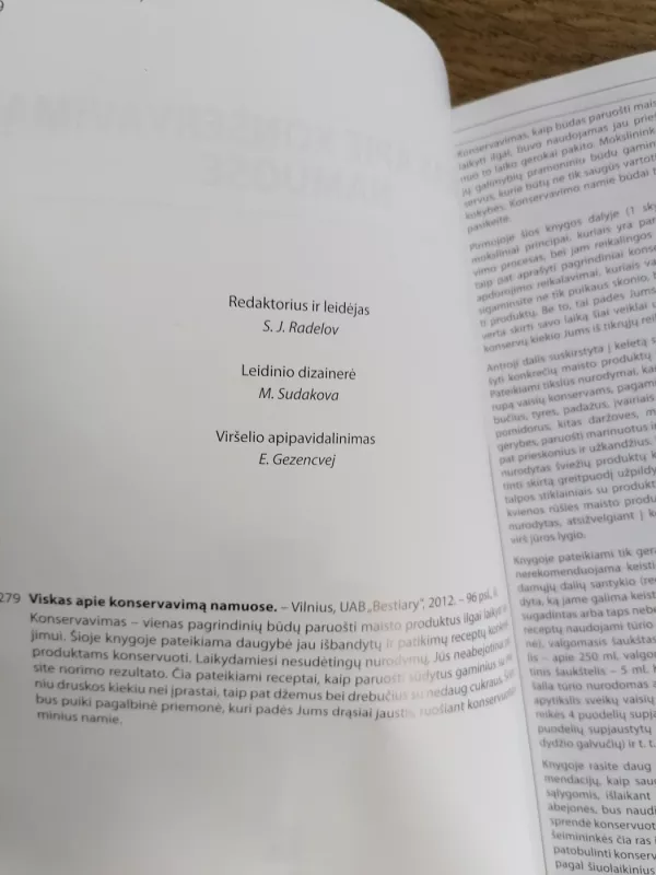 Viskas apie konservavimą namuose - S. Radelov, knyga 6