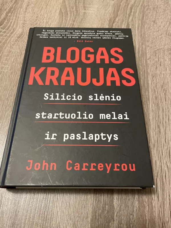 Blogas kraujas - John Carreyrou, knyga 2