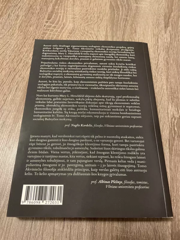 Akvinietis ir rinka. Žmogiškos ekonomikos link - Magnus Hirschfeld, knyga 3