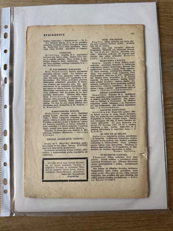 Žvaigždutė tarpukario laikraštis vaikams 1938 - Remeikis A., knyga 5