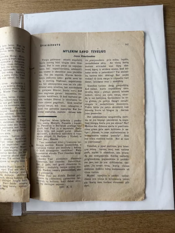 Žvaigždutė tarpukario laikraštis vaikams 1938 - J. Kuzmickis, knyga 4