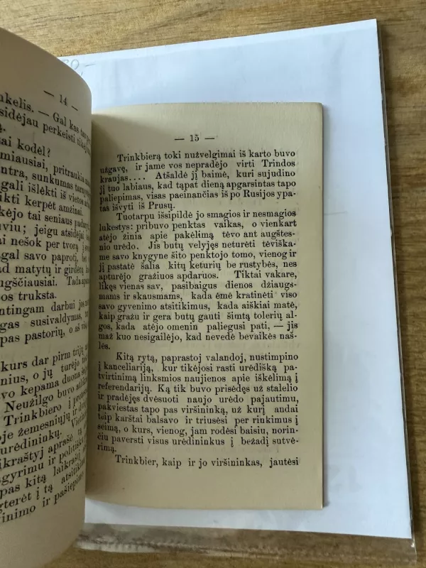 Parsidavimas ir pelnas. Iš prietikių Prusų Lietuvoje 1901 - Žmogus, knyga 6