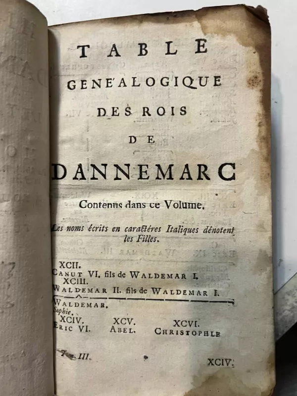 HISTOIRL D E DANEMARK, AVANT et DEPUIS DE L A M O N A R C H I E - by DES ROCHES, JEAN-BLAISE, knyga 3