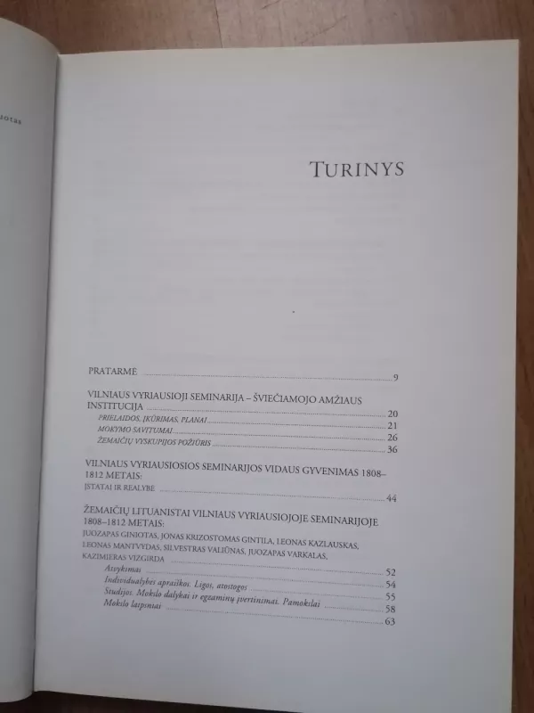 Žemaičių lituanistai Vilniaus Vyriausiojoje seminarijoje. Motiejus Valančius - Ieva Šenavičienė, knyga 6