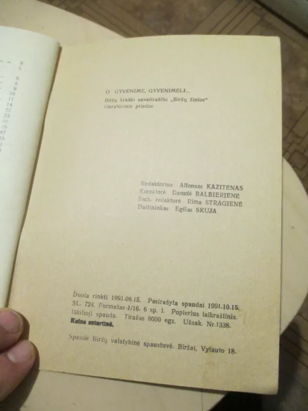 O gyvenime, gyvenimėli... - Autorių Kolektyvas, knyga 5