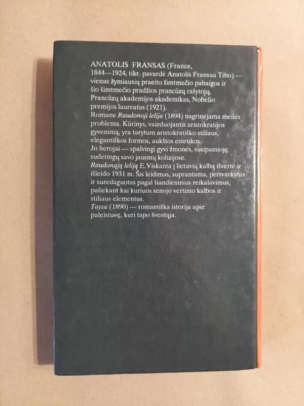 Raudonoji lelija. Taysa - Anatolis Fransas, knyga 3