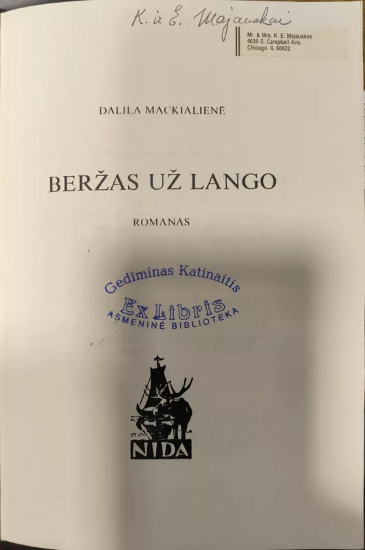 Beržas už lango - Dalia Mackelienė, knyga 3