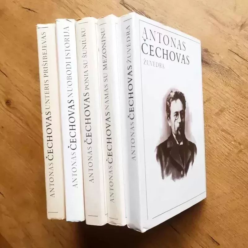 Unteris Prišibejevas. Nuobodi istorija. Ponia su šuniuku. Namas su mezoninu. Žuvėdra - Antonas Čechovas, knyga 3