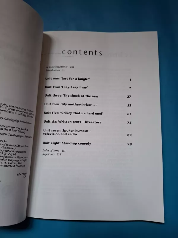 The Language of Humour - Alison Ross, knyga 6