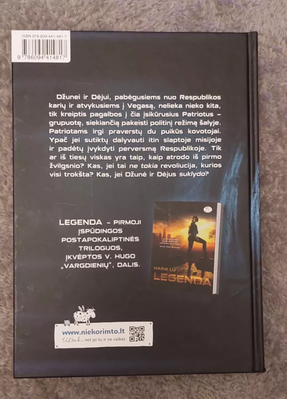 Šlovė - Marie Lu, knyga 3