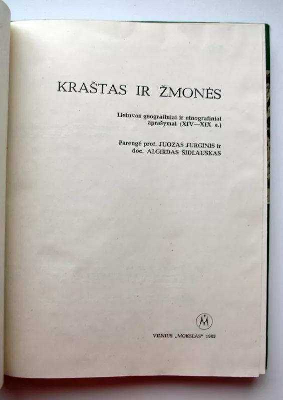 Kraštas ir žmonės - J. Jurginis, knyga 3