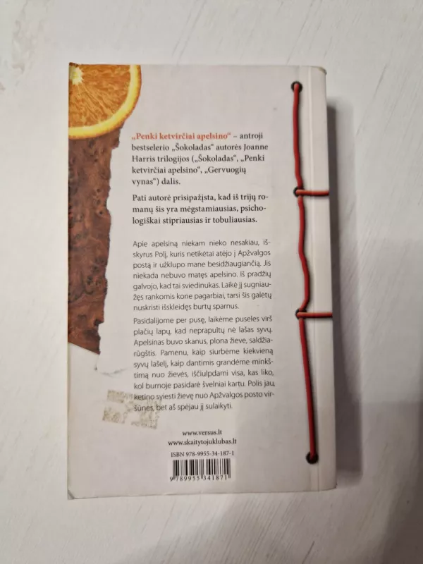 Penki ketvirčiai apelsino - Joanne Harris, knyga 3