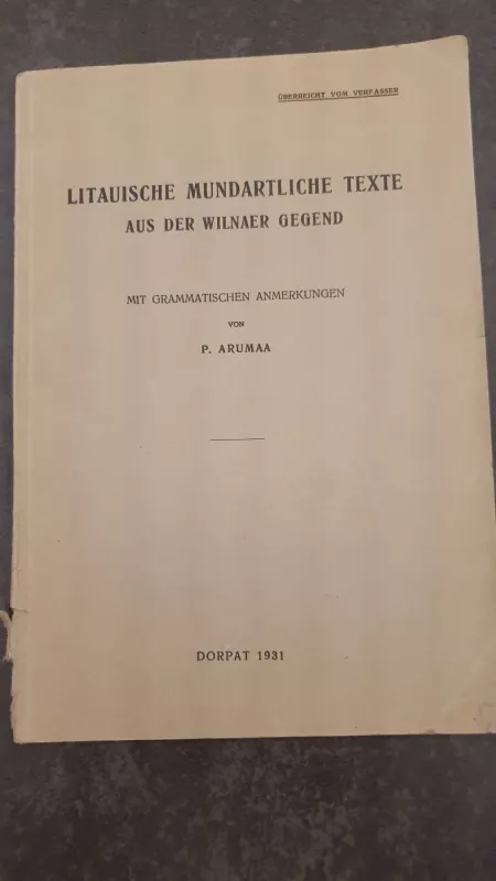 Litauische Mundartiche Texte - Autoriu koletyvas, knyga 2
