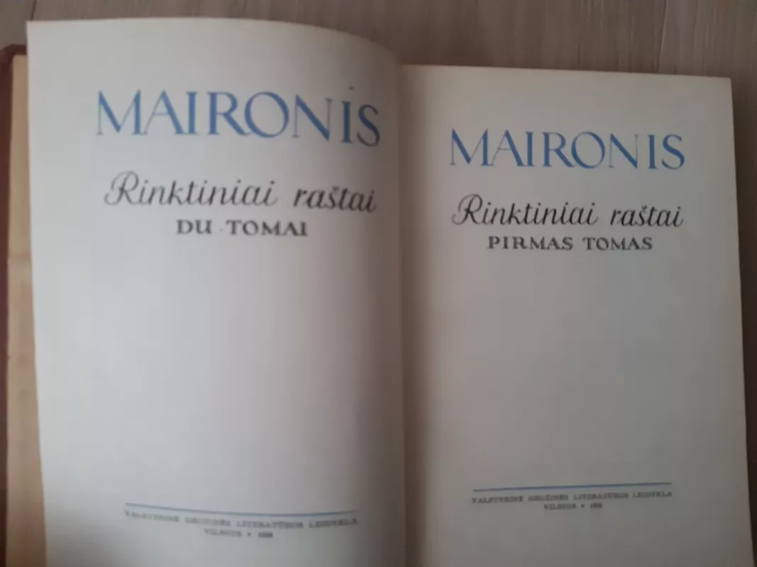 Rinktiniai raštai (2 tomai) -  Maironis, knyga 5