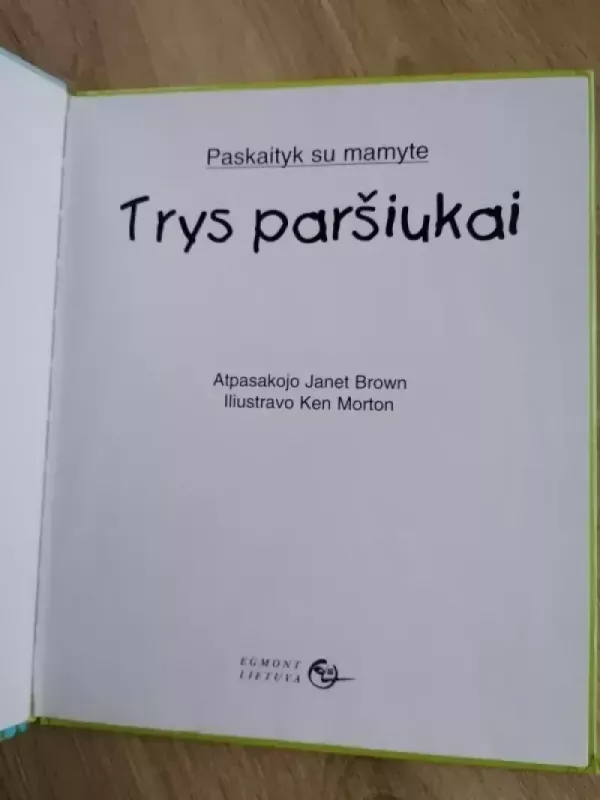 Trys parsiukai - Janet Brown, knyga 3
