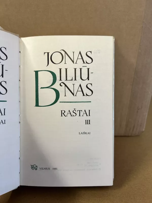 Raštai (3 tomas) - Jonas Biliūnas, knyga 3