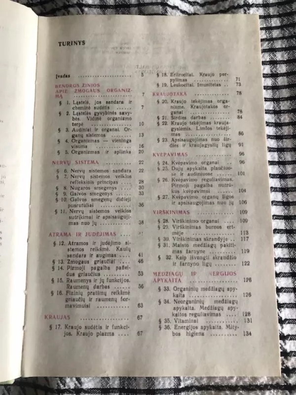 Biologija. Žmogus ir jo sveikata 9 klasei - Cuzmer A., Petrišina O., knyga 5