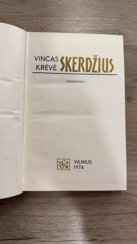 Skerdžius - Vincas Krėvė, knyga 3