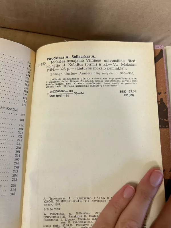 Mokslas senajame Vilniaus universitete - Arnoldas Piročkinas, knyga 5