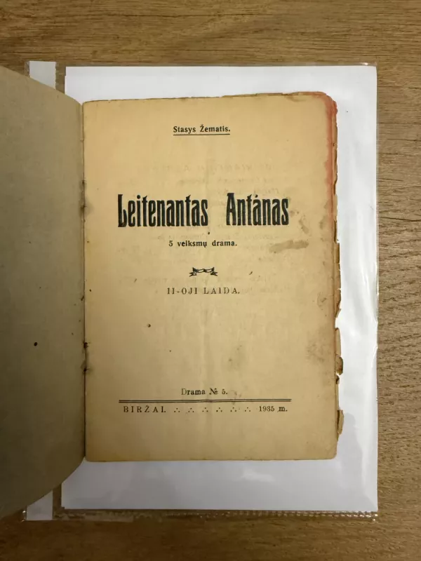 Leitenantas Antanas 1935 m. - Stasys Žematis, knyga 3