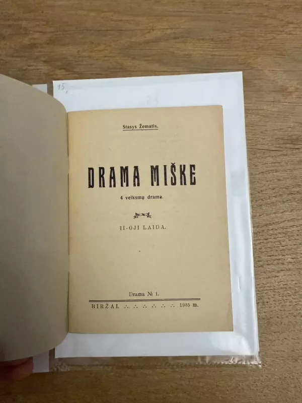 Drama miške 1935 m - Stasys Žematis, knyga 3