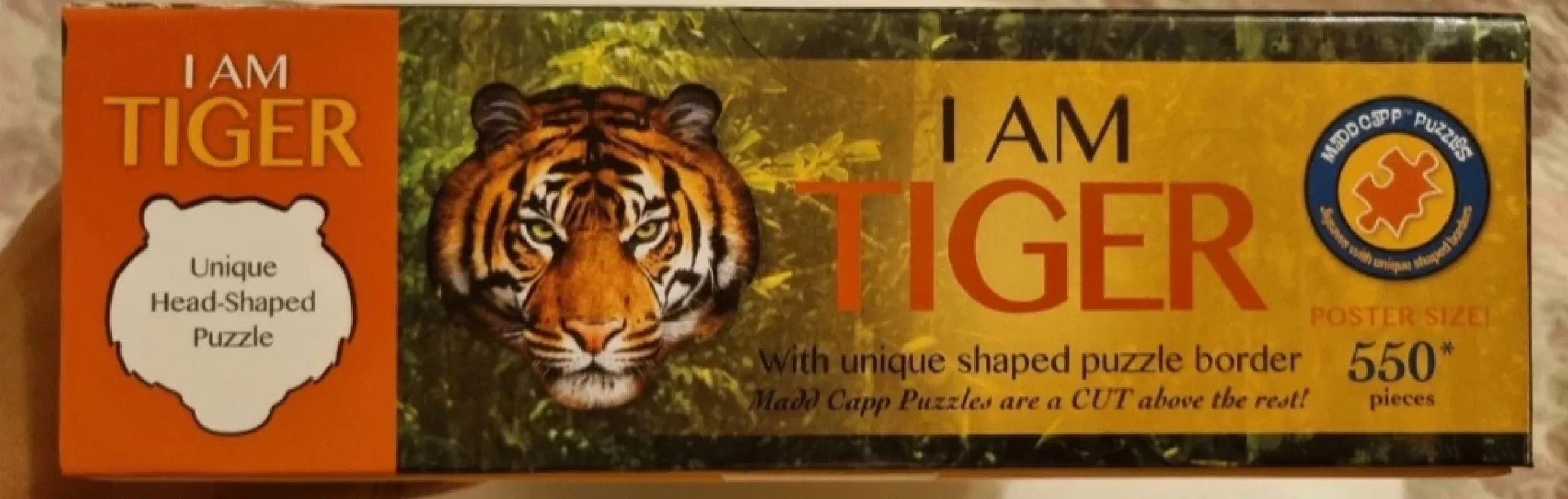 Unikalus puzzle Tigro galva - , stalo žaidimas 3