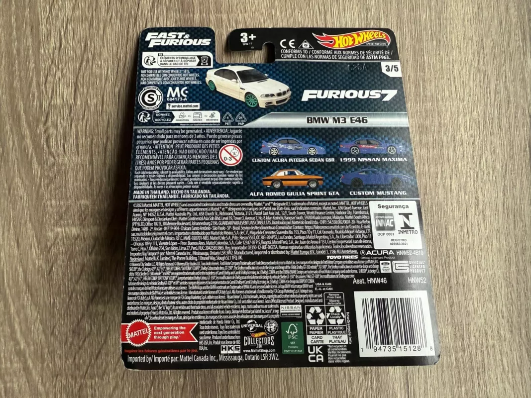 BMW M3 e46 Fast & Furious Hot Wheels Premium - , namai ir interjeras 6