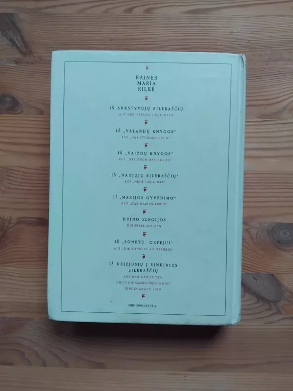 Poezija. Die Gedichte - Rainer Maria Rilke, knyga 5