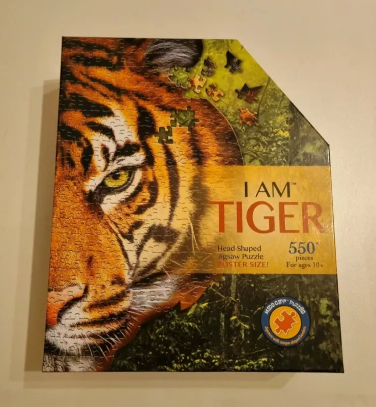 Unikalus puzzle Tigro galva - , stalo žaidimas 2