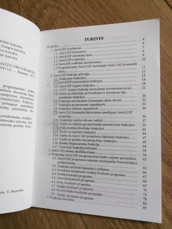 Grafinių vaizdų programavimas AutoLISP kalba - Ciuprinad, Nenorta, knyga 5