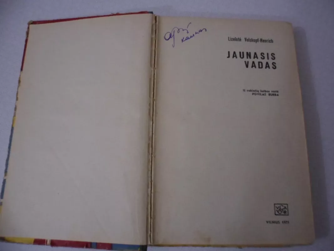 Jaunasis vadas - Lizelotė Velskopf-Henrich, knyga 3