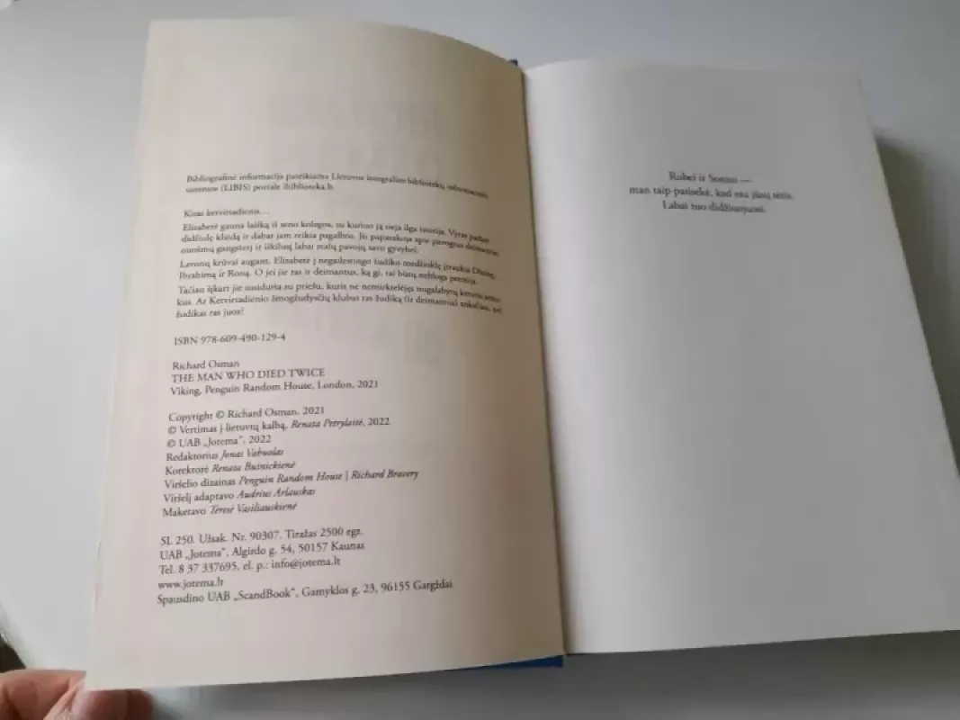Žmogus miręs du kartus - Richard Osman, knyga 4