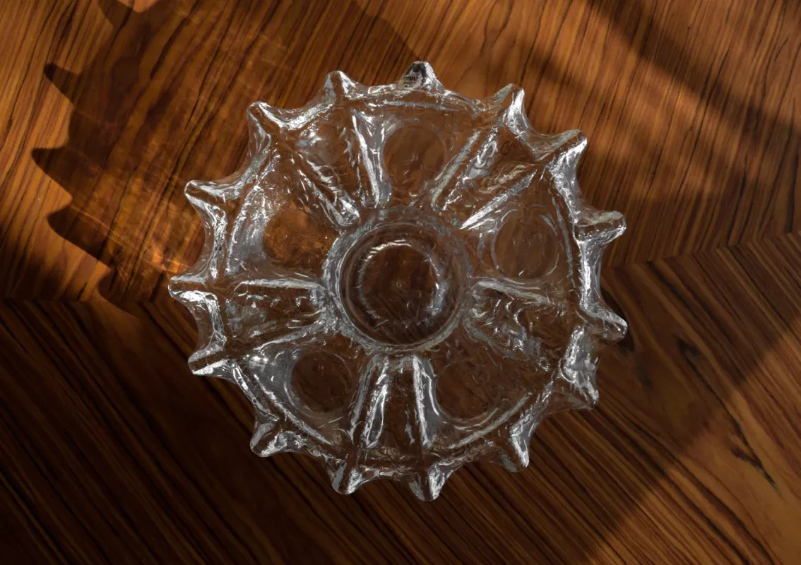 Vintage Muurla P. Kallioinen krištolo žvakidė - , namai ir interjeras 2