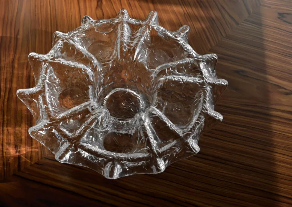 Vintage Muurla P. Kallioinen krištolo žvakidė - , namai ir interjeras 4