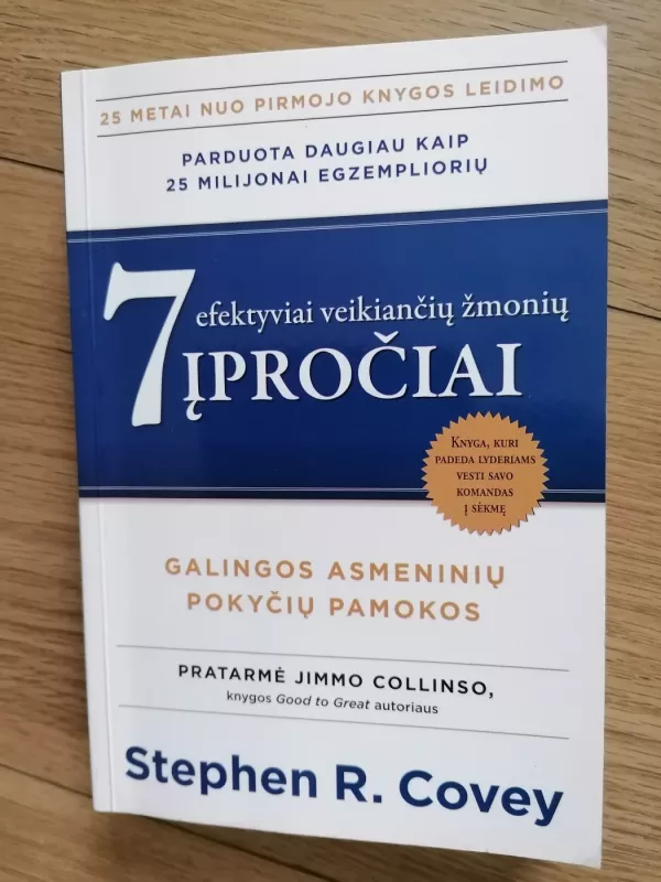 7 efektyviai veikiančių žmonių įpročiai. Galingos asmeninių pokyčių pamokos - Stephen R. Covey, knyga 2
