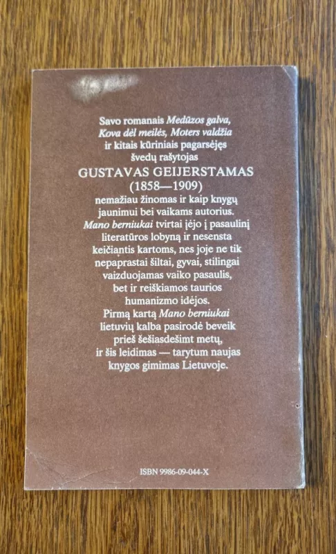Mano berniukai - Gustavas Geijerstamas, knyga 6