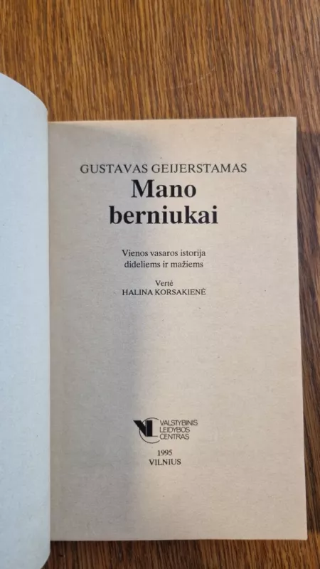 Mano berniukai - Gustavas Geijerstamas, knyga 3