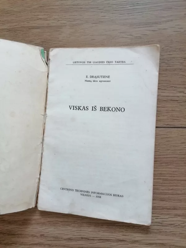 Viskas iš bekono - E. Drąsutienė, knyga 3
