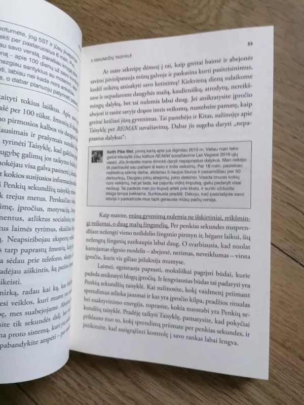 5 sekundžių taisyklė - Mel Robbins, knyga 3