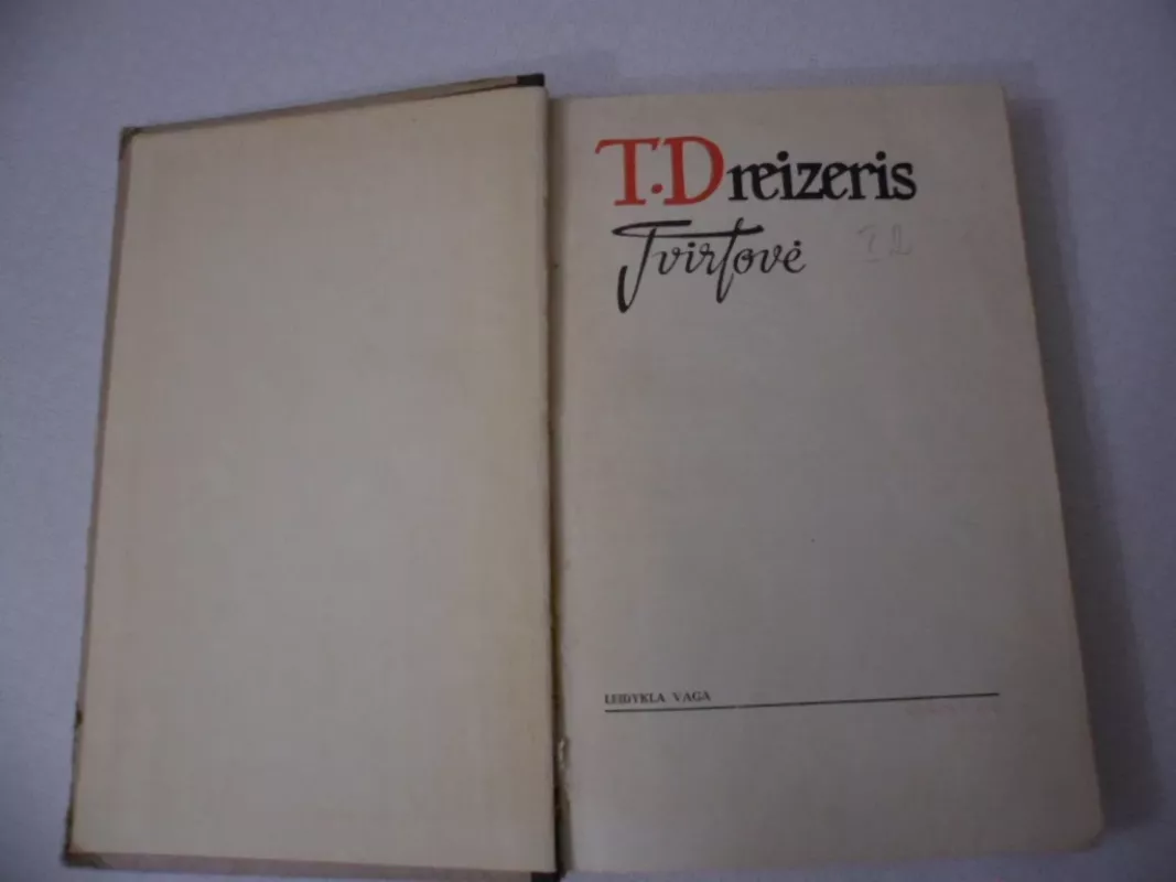 Tvirtovė - T. Dreizeris, knyga 3