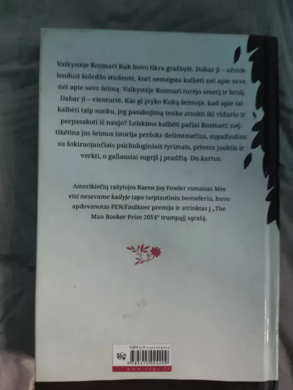 Mes visi nesavame kailyje - Karen Joy Fowler, knyga 3