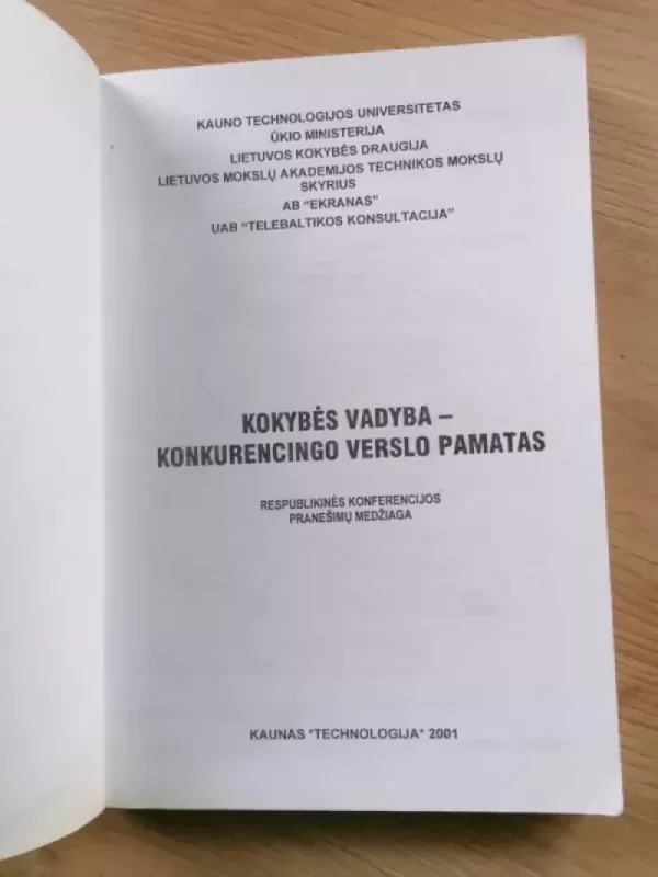 Kokybės vadyba konkurencingo verslo pamatas - Autorių kolektyvas, knyga 3