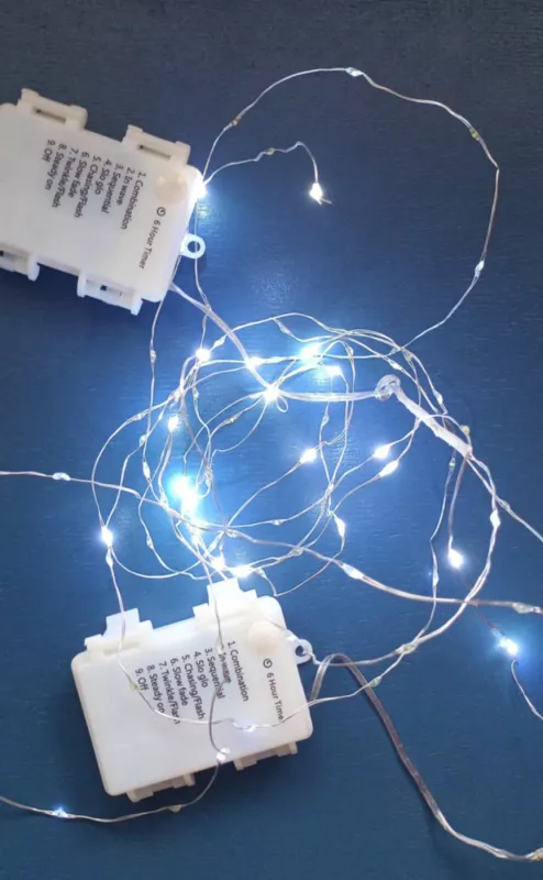 Led lempučių girliandos su baterijomis, 2m, 2vnt. - , namai ir interjeras 2