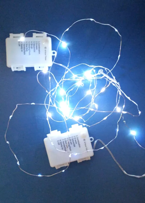 Led lempučių girliandos su baterijomis, 2m, 2vnt. - , namai ir interjeras 3