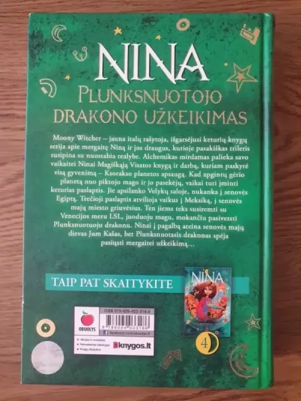 NINA plunksnuotojo drakono užkeikimas - Moony Witcher, knyga 3