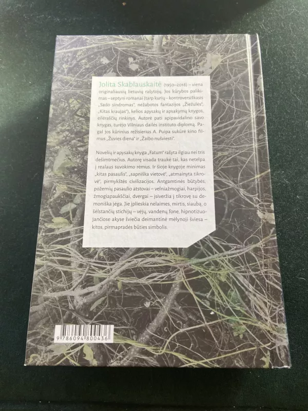 Fatum - Jolita Skablauskaitė, knyga 2